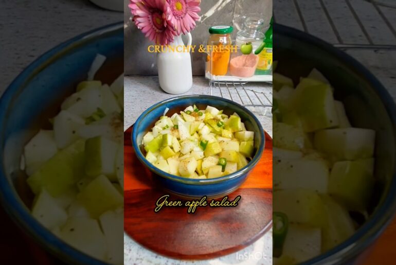Easy Apple  Cucumber Salad For a Healthy Day |Refreshing Green Apple Salad #shorts#viral
