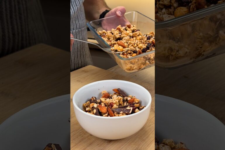 LA GRANOLA FATTA IN CASA: molto piu SANA, la PREPARI una SOLA VOLTA e ti dura per tutto il mese!