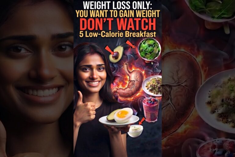 Weight Loss & belly fat Breakfast: 5 Low-Calorie Morning Meals That Actually Keep You Full! #shorts
