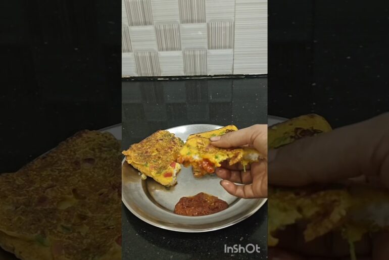 Healthy Breakfast Bread Cheela#short#viral#bread cheela recipe