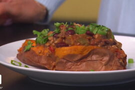 Turnip Truck Grass-Fed Beef Chili Stuffed Sweet Potato Recipe!