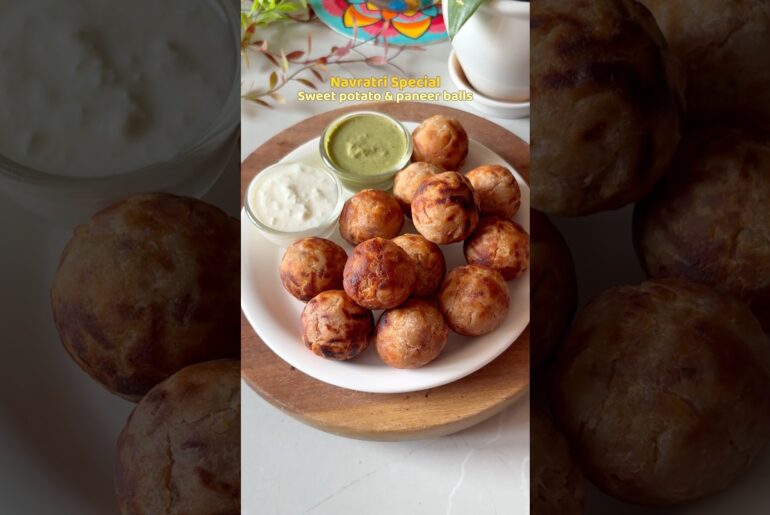 Navratri Special -Day 4 :Sweet Potato & Paneer Balls #shorts #cooking #navratri #vrat #youtubeshorts