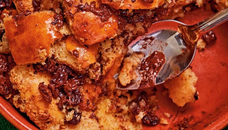 Bryan Ford’s cozy bread pudding recipe turns day-old bread into a rum-topped dessert