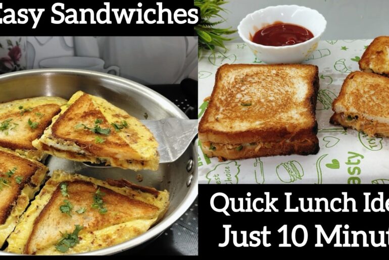 2 Easy Sandwiches for kids Tiffin | Healthy Breakfast Option in 10 Min | Kids Lunchbox |