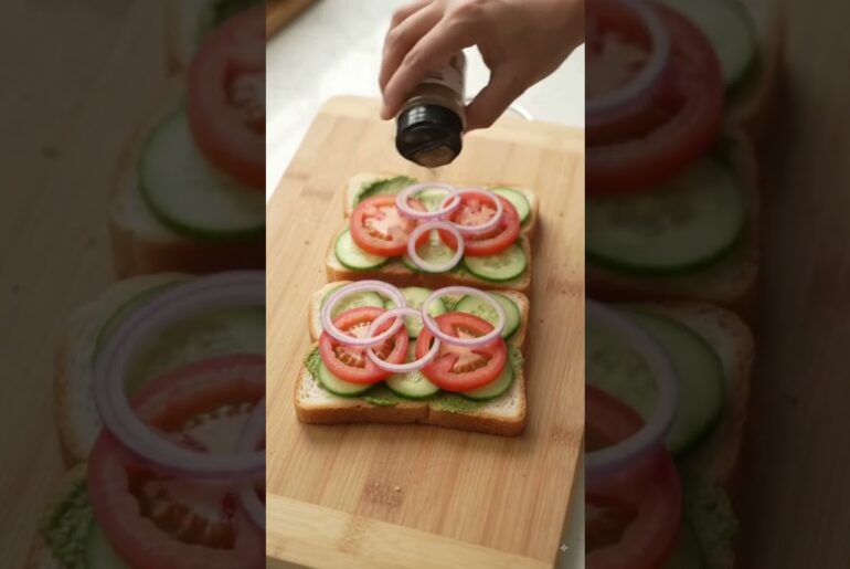 Healthy and Tasty Veg Sandwich Recipe #shorts #ytshorts #food #viral