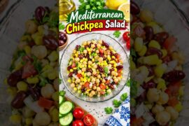 Mediterranean Chickpea Salad | Easy Healthy Salad Recipe | Viral Food Shorts