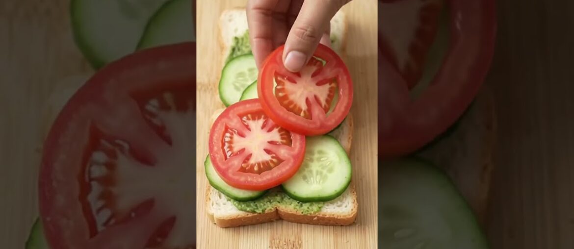 Making the Ultimate Fresh Vegetable Sandwich