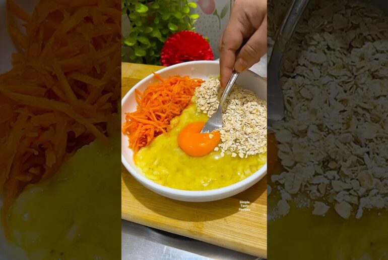 Banana carrot healthy breakfast recipe#shorts #food #easyrecipe #health