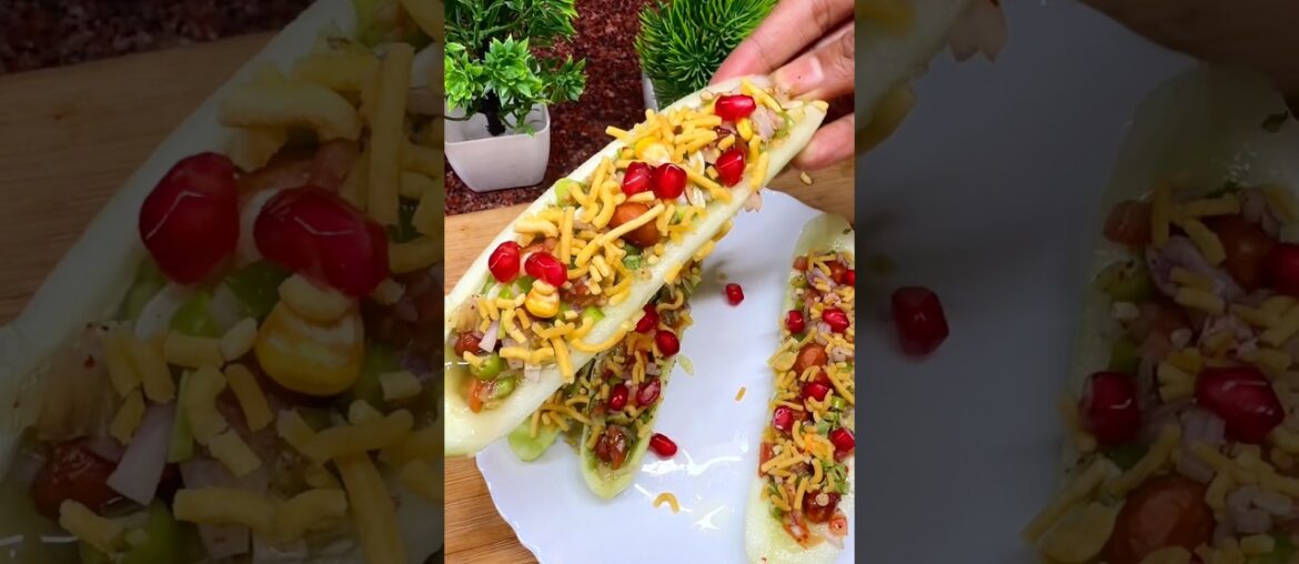 Cucumber Boat Recipe | Healthy & Tasty Cucumber Snack #shorts #viralshorts #foodie #trendingshorts
