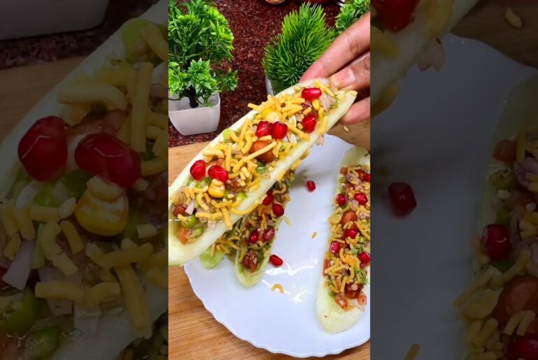 Cucumber Boat Recipe | Healthy & Tasty Cucumber Snack #shorts #viralshorts #foodie #trendingshorts