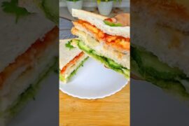 Tricolor Veg Sandwich | Healthy Veg Sandwich | Healthy Sandwich  #sandwich #vegsandwich #shorts