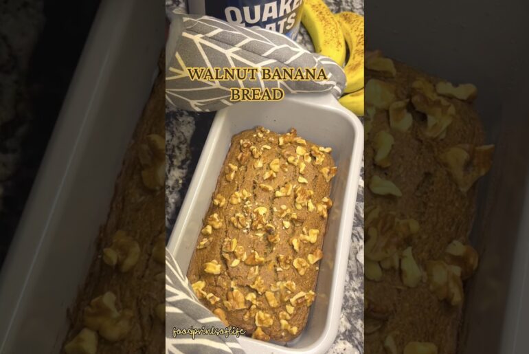 walnut banana bread recipe |Healthy Bread |Easy Breakfast #bread#bananabread#banana#walnut#fyp#viral