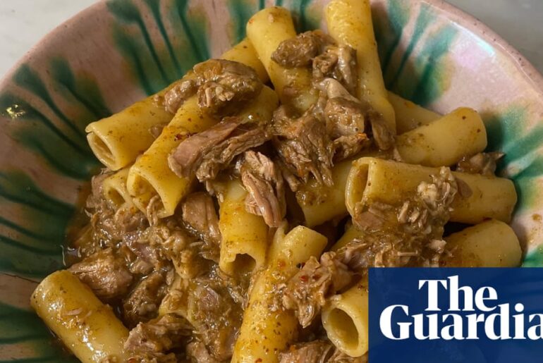 Rachel Roddy’s pasta with Senegalese-inspired ragu – recipe | Italian food and drink