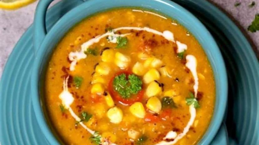 Roasted Corn And Capsicum Soup Roasted Corn And Capsicum Soup